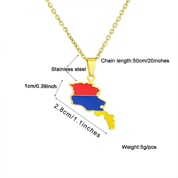Armenia Map With Flag - Image 5