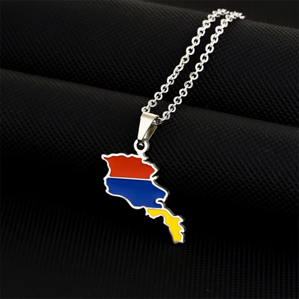 Armenia Map With Flag - Image 3