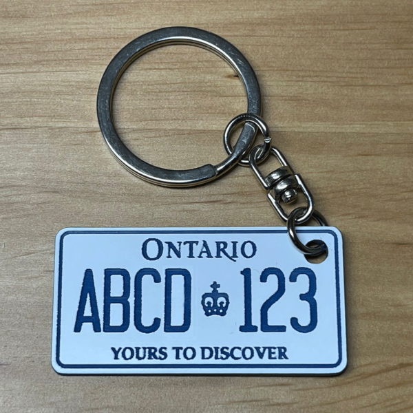 License Plate Keychain